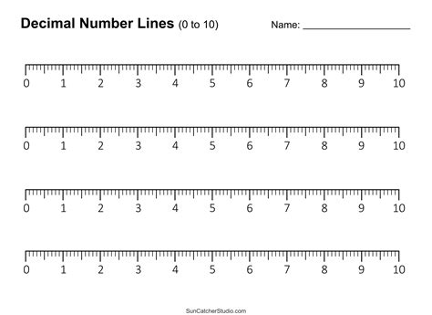 Number Lines (Integers, Decimals, Blank, Missing Numbers) – DIY Projects, Patterns, Monograms ...