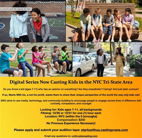 Kids Auditions in New York City for Digital Series