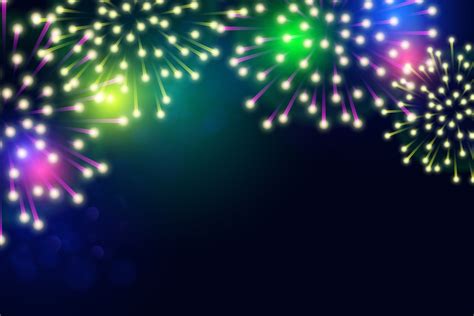 Happy new year bright fireworks background 4334294 Vector Art at Vecteezy