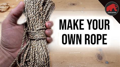 How to Make Your Own Rope / Cordage! - YouTube