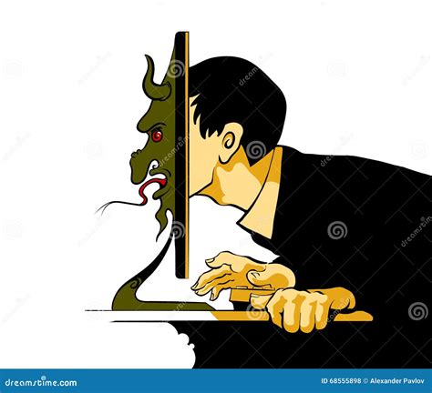 Internet Troll Vector Cartoon Illustration | CartoonDealer.com #104482314