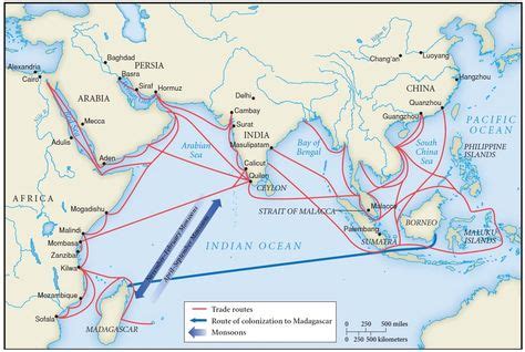 Map of Indian Ocean Trade | Indian ocean, Route map, Strait of malacca