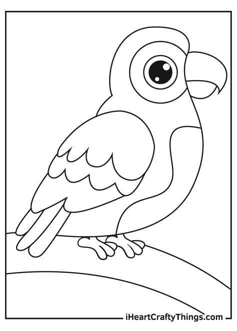 Parrot Coloring Pages Printable