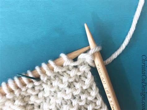 Slip One (Sl 1) Knitting Tutorial | How to Slip 1 - ChristaCoDesign