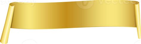 Gold ribbon banner tag label design, isolated background 16622845 PNG