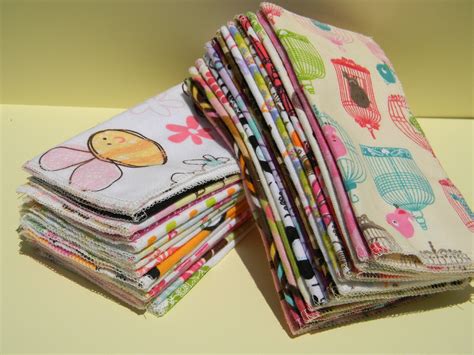 30 Assorted Reusable Cloth Baby Wipes 7x7 2 Ply by justonedesigns