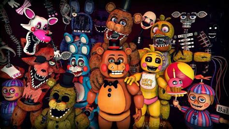 All Of The Animatronics from FNAF 2 and behind😁 | Fnaf, Anime fnaf ...