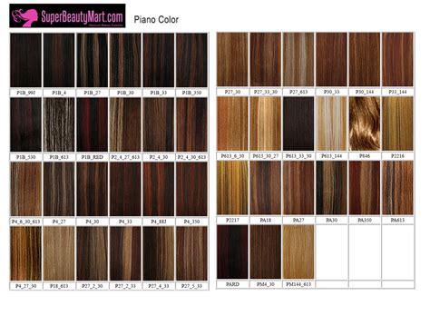 Hair color chart, Colored hair tips, Braiding hair colors