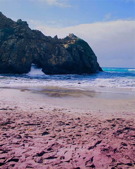 Purple sand on Pfeiffer Beach Big Sur, California | California travel road trips, California ...