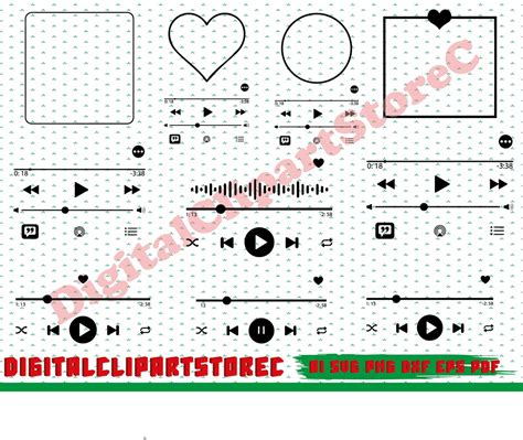 Music Player Svg Bundle, Music Player Display, Audio Control Svg, Play ...