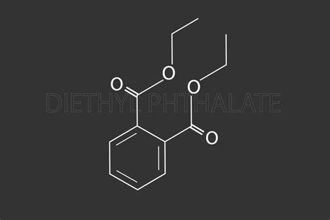 Diethyl phthalate molecular skeletal chemical formula 37076508 Vector Art at Vecteezy