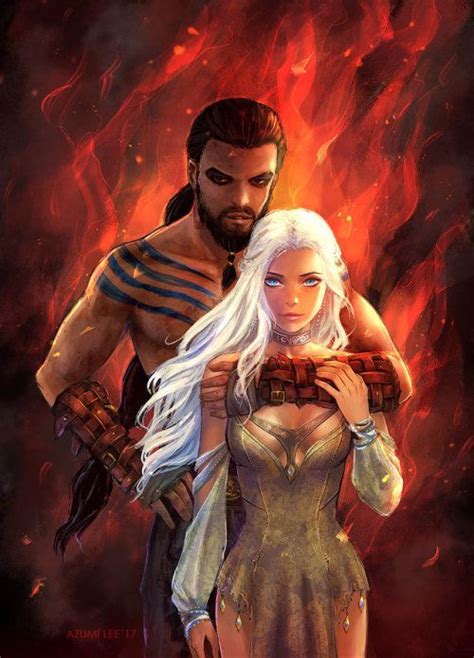 Khal \ Daenerys by AzumiLee | Game of thrones artwork, Game of thrones ...