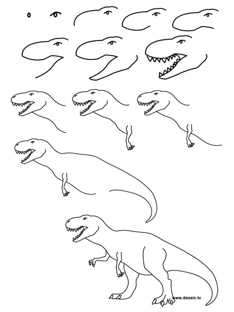 Drawing tyrannosaurus