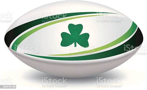 Irish Rugby Ball Stock Illustration - Download Image Now - Rugby Ball, Rugby - Sport, Cut Out ...