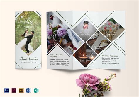 Wedding Planner Brochure Design Template in PSD, Word, Publisher, Illustrator, InDesign