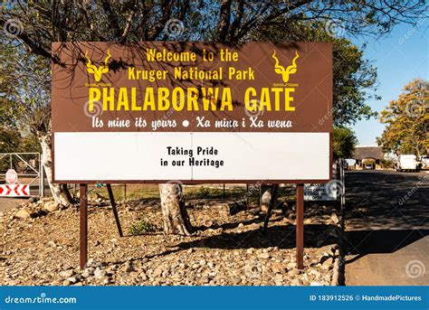 Phalaborwa Gate at the Kruger National Park, South Africa Editorial ...