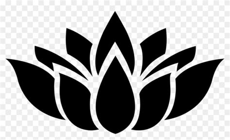 Flower Silhouette 7 - Lotus Flower Vector Png - PNG - Free transparent image