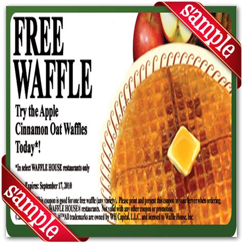 Waffle House – Free Printable Coupons