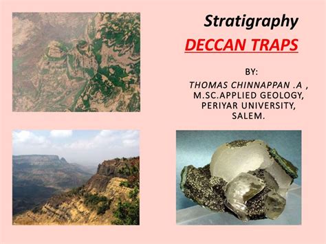 Deccan traps in stratigraphy