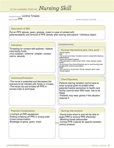 ATI Template Nursing Skill - ACTIVE LEARNING TEMPLATES THERAPEUTIC ...