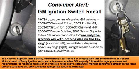 GM Ignition Switch Recall Starts Multiple Investigations - Diller Law Personal Injury Law