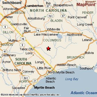 Nakina, North Carolina Area Map & More