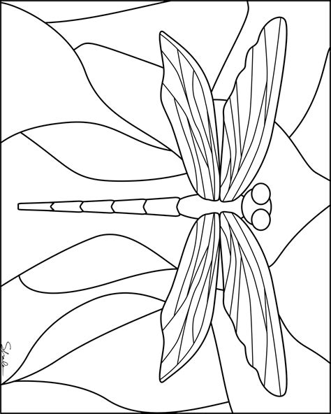 Dragonfly Printable Template