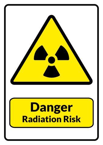 Download radiation sign template, print radiation warning symbol