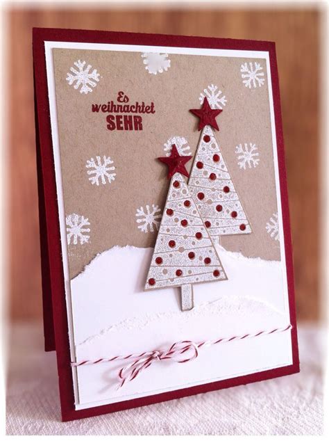 festival of trees stampin up ideas | Christmas Card used Stampin Up Festival of Trees Homemade ...