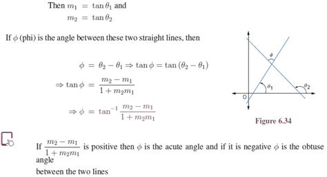 Angle between two straight lines - Definition, Equation Formula, Solved Example Problems ...