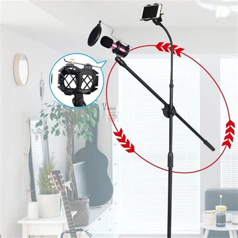 Aliexpress.com : Buy Universal Microphone Tripod Floor Stand Adjustable Microphone Clip Holder ...