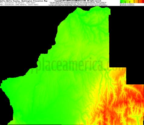 Free Walla Walla County, Washington Topo Maps & Elevations