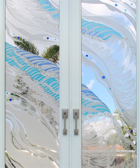 Etched Glass Windows - Sandblasted Glass Panels for Doors & Shower