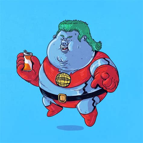 Chunky Captain Planet Famous Chunkies - Alex Solis Superman, Batman, Fat Cartoon Characters ...