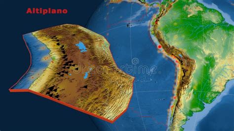 Altiplano Plate Presented - Relief Stock Illustration - Illustration of earthquake, relief ...