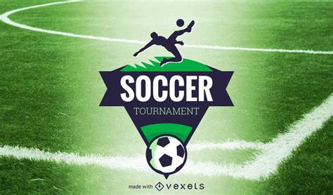 Editable design to create your own soccer logo, label or badge. Make your team's badge by ...