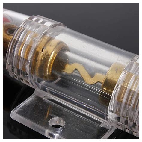 Promotion! Audio Refit Clear AGU Fuse Holder 4 / 8 Gauge Wire + 4 Pack 100 AMP Fuses-in Fuses ...