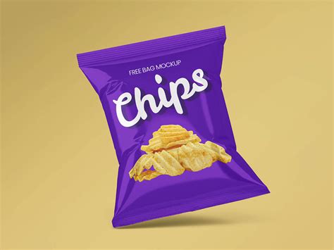 Free Chips Packet / Snack Packaging Mockup PSD Set - Good Mockups