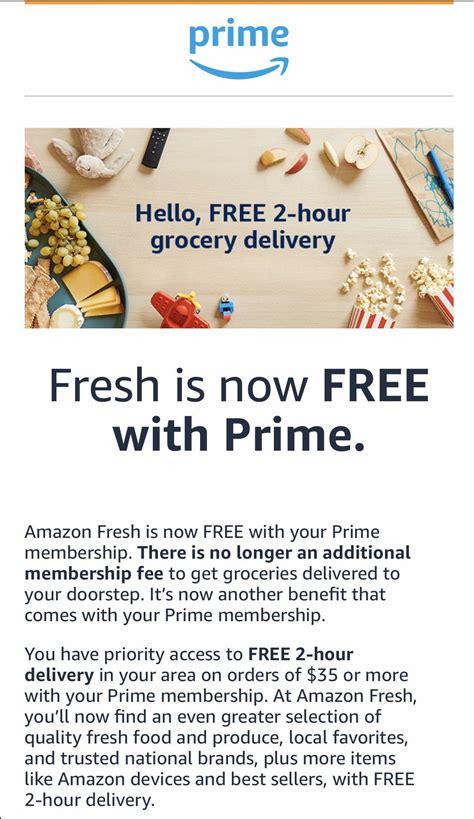 Amazon Fresh Now Free With Prime : r/amazonprime