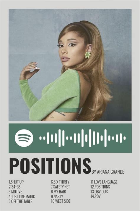 Ariana grande positions poster – Artofit