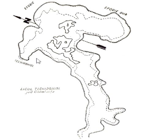 Techirghiol Lake map The fauna consists of several species of ...