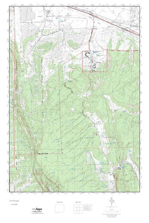 MyTopo Fort Wingate, New Mexico USGS Quad Topo Map