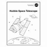 Telescope Coloring Page sketch template