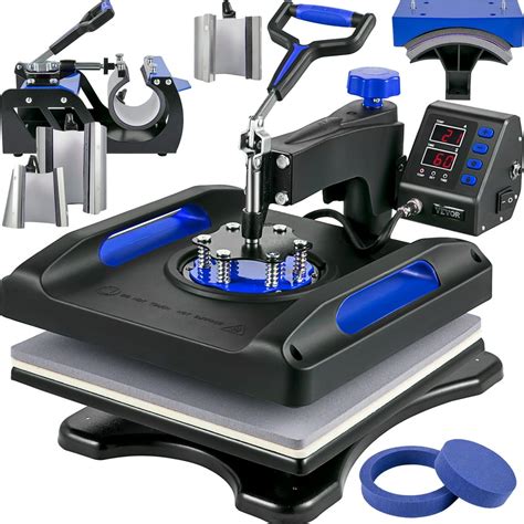 VEVOR Heat Press Machine Sublimation Machine 15 x 15 Inch 8 In 1 Blue Heat Press - Walmart.com ...