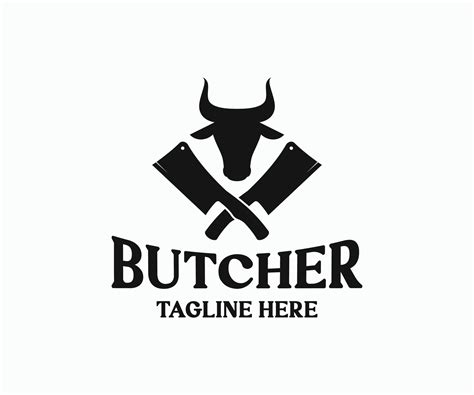 Butcher Shop Design Elements, Labels, Badges Logo. Butcher Logo Design Template. 10624602 Vector ...