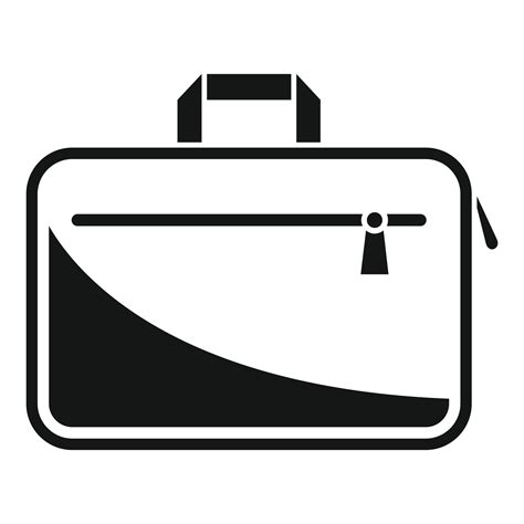 Laptop bag equipment icon simple vector. Backpack case 15108436 Vector Art at Vecteezy