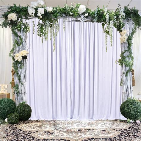 White Backdrop Curtain for Parties Photo Backdrop Wedding Baby | Etsy