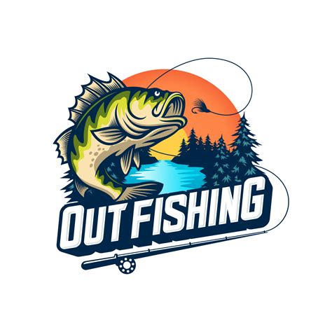 Fishing logo design template illustration 5426263 Vector Art at Vecteezy