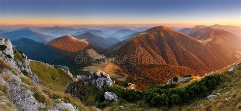 Autumn Slovakia Mountain Panorama Stock Photo - Image of forest, nature ...