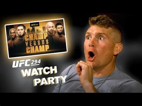 Wonderboy reacts to UFC 294 | UFC Watch Party : r/MMA